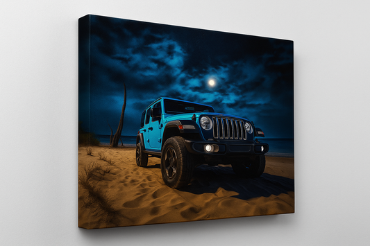 Custom Hand-Painted Jeep Canvas – 9x12 Horizontal (2” Thick)